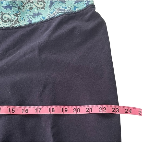 Made for Life French terry Capri pants size XL pull on printed waistband - Picture 6 of 7